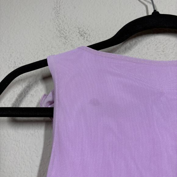 Princess Polly Size 2 Lorello Mini Sheath Dress Purple Asymmetric Flower Trim - Picture 10 of 10